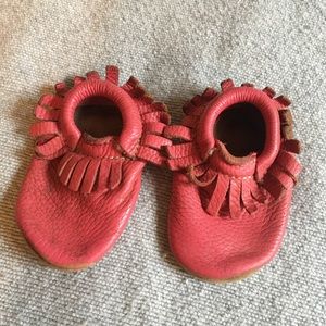 Leather moccasins